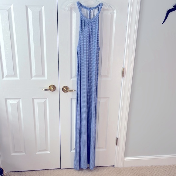 📦SALE📦 Old Navy Floral White Daisy Blue Tank Maxi dress XL - Picture 1 of 5